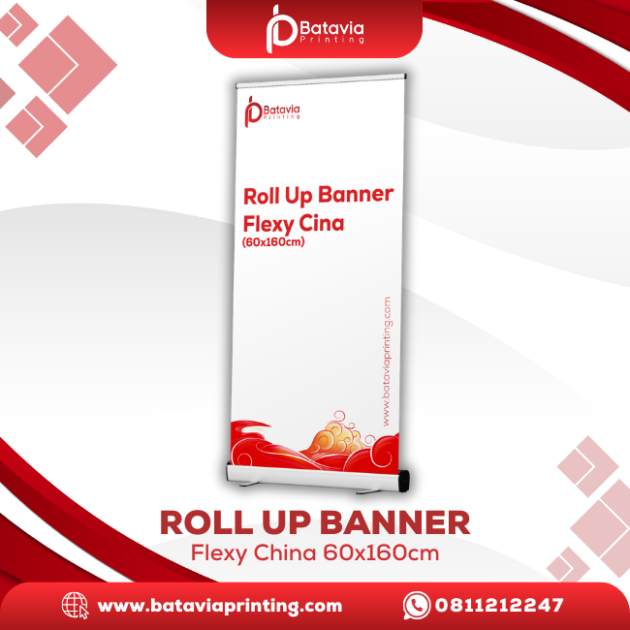 Roll Up Banner Flexy Cina 60x160cm