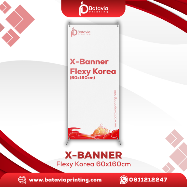 X Banner Flexy Korea 60x160cm